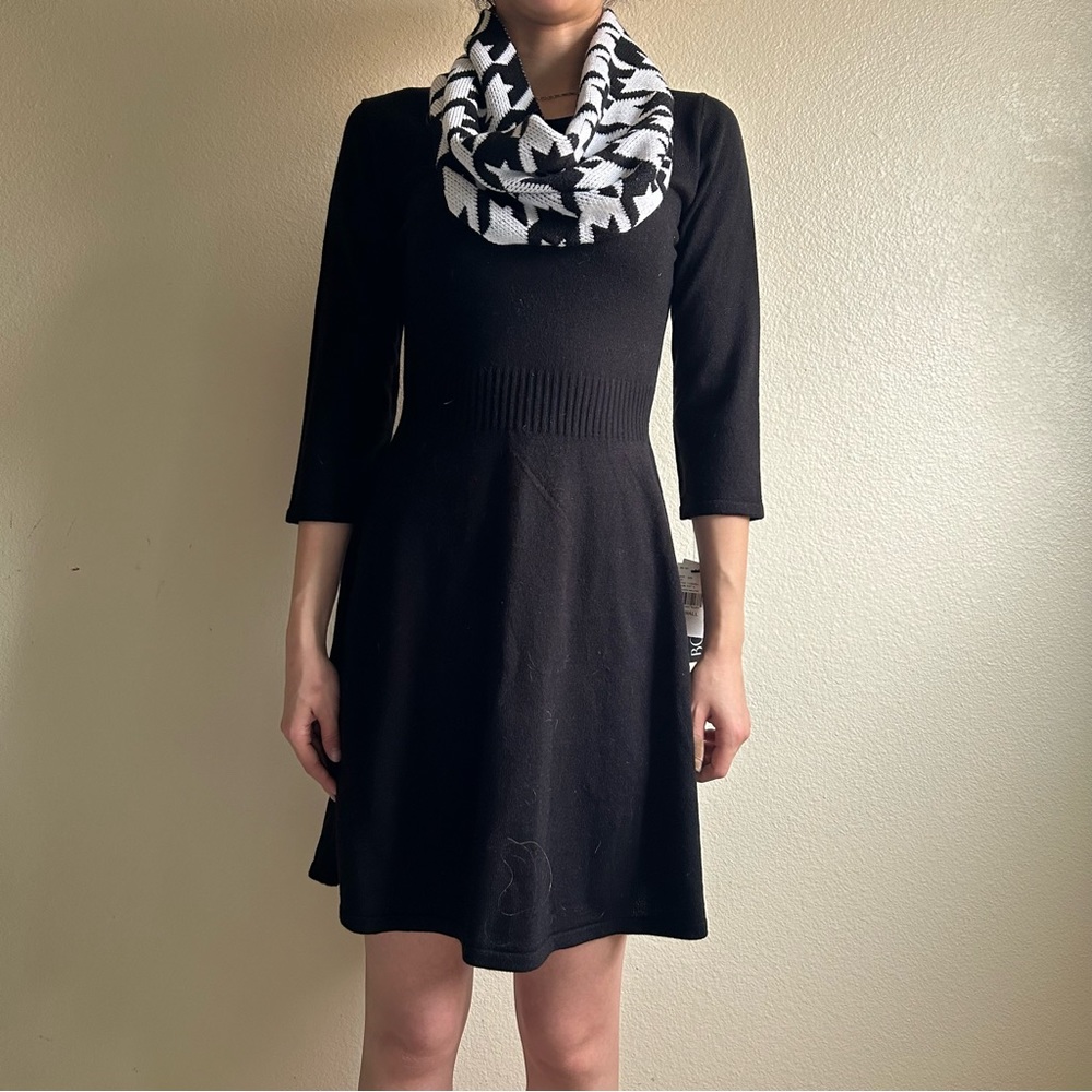 Black a line 2 piece dress